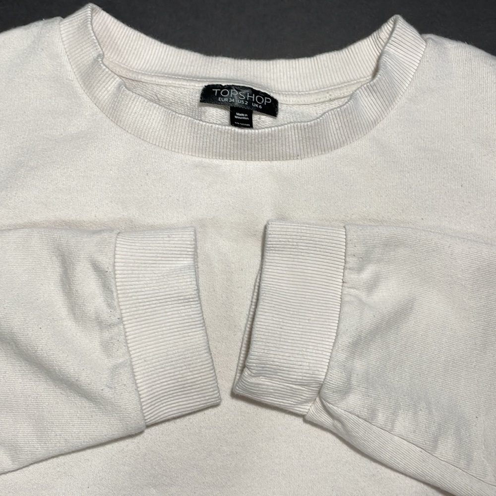 TOPSHOP oversized sweatshirt in women’s size 2 - Picture 3 of 11